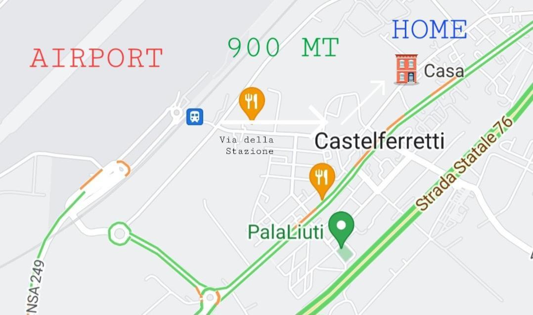 Al Castello - Aeroporto Delle Marche - Ancona Leilighet Falconara Marittima Eksteriør bilde